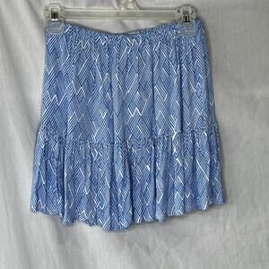Walker & Wade Rayon Blue Short Skirt M